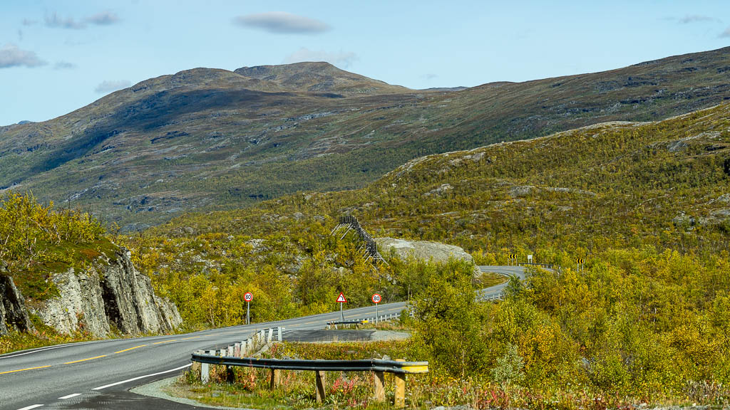 einsame Straße in Norwegen